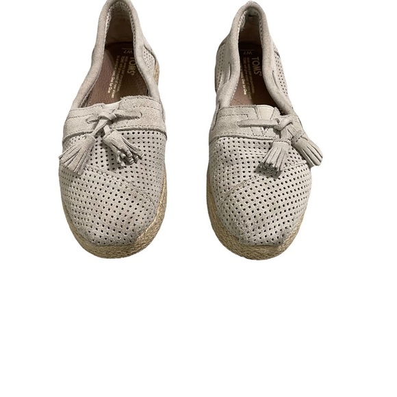 TOMS High Rope Classic Whisper Suede Perforated Flats - Picture 7 of 8
